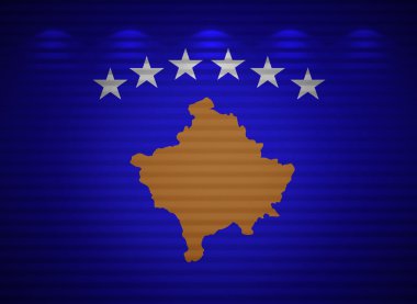 Kosova bayrağı duvar, arka plan