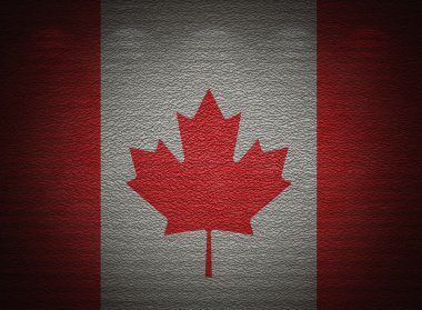 Kanada bayrağı duvar, soyut grunge arka plan