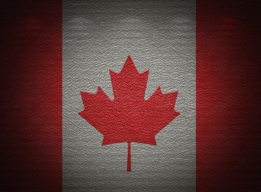 Canadian flag wall, abstract grunge background clipart