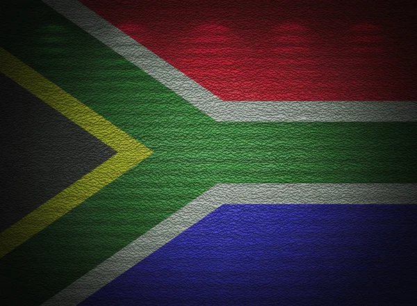 Sud Africa bandiera muro, astratto grunge sfondo — Foto Stock