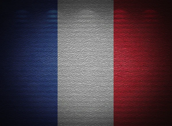 French flag wall, abstract grunge background — Stock Photo, Image