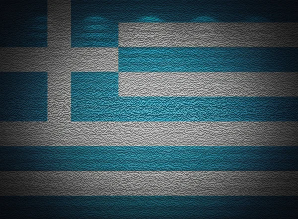 Грецький прапор стіни, абстрактні гранж фону — стокове фото