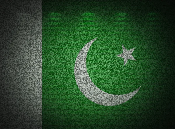 Σημαία του Πακιστάν τοίχο, αφηρημένο grunge φόντο — Φωτογραφία Αρχείου