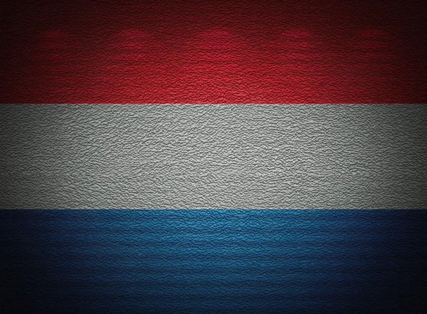 Parede de bandeira holandesa, fundo grunge abstrato — Fotografia de Stock
