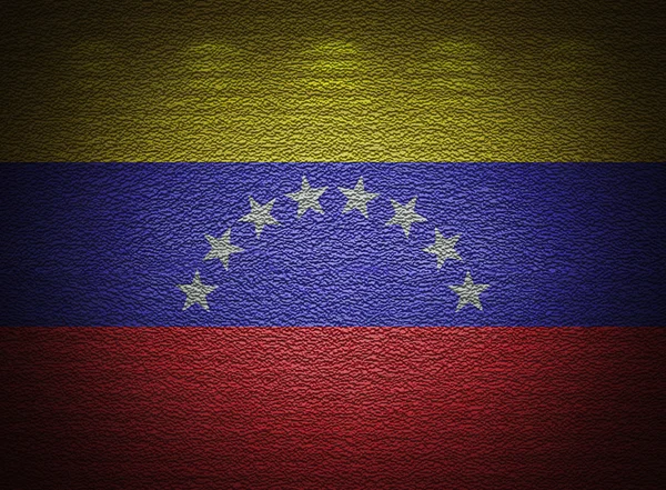 Muro de bandera venezolana, fondo grunge abstracto — Foto de Stock