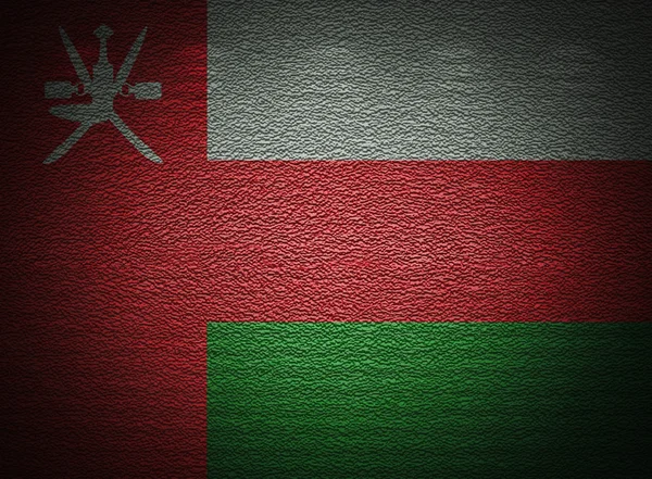 Umman bayrağı duvar, soyut grunge arka plan — Stok fotoğraf
