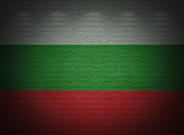 Bulgariska flaggan vägg, abstrakt grunge bakgrund — Stockfoto