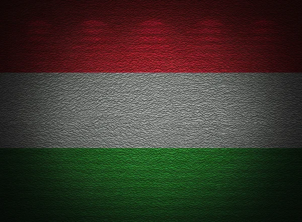 Hungarian flag wall, abstract grunge background — Stock Photo, Image