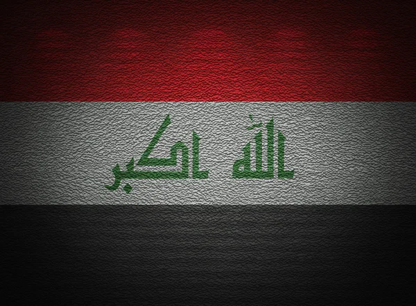 Bandiera irachena muro, astratto grunge sfondo — Foto Stock