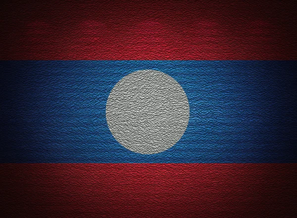 Laoská vlajka zeď, abstraktní grunge pozadí — Stock fotografie