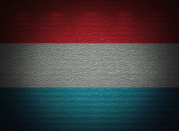 Luxemburg vlag muur, abstracte grunge achtergrond — Stockfoto
