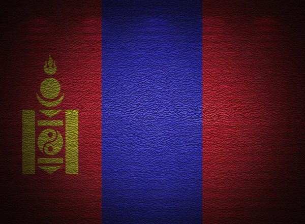 Монгольська прапор стіни, абстрактні гранж фону — стокове фото