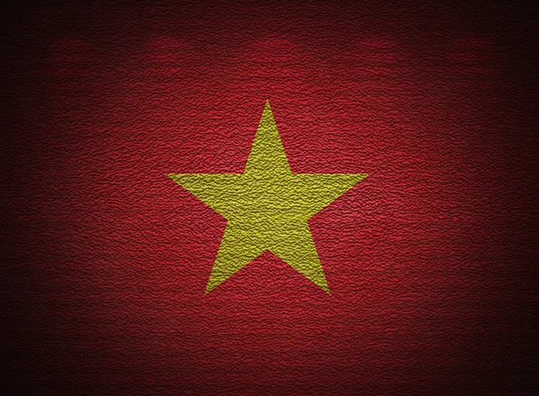 Vietnamese flag wall, abstract grunge background — Stock Photo, Image