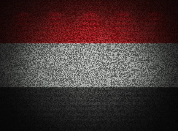 Parede de bandeira iemenita, fundo grunge abstrato — Fotografia de Stock