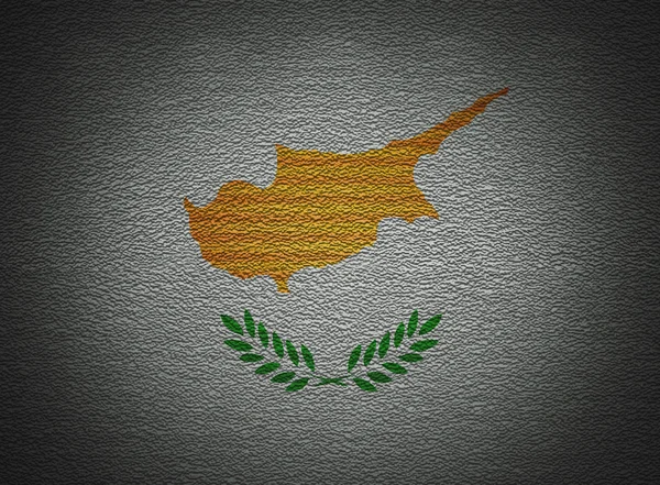 Kıbrıs bayrağı duvar, soyut grunge arka plan — Stok fotoğraf