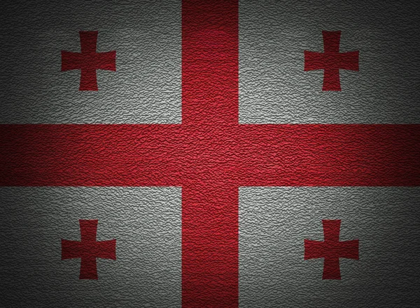 Georgian flag wall, abstract grunge background — Stock Photo, Image