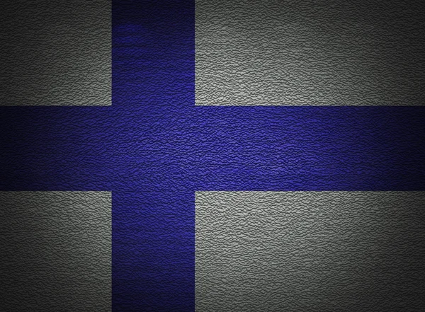 Finnish flag wall, abstract grunge background — Stock Photo, Image