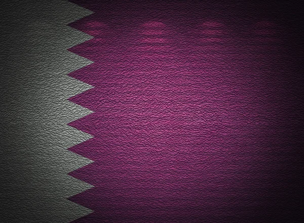 Mur du drapeau qatari, fond grunge abstrait — Photo