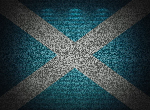 Mur drapeau écossais, fond grunge abstrait — Photo