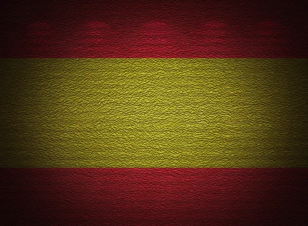 Spanische Flaggenwand, abstrakter Grunge-Hintergrund — Stockfoto