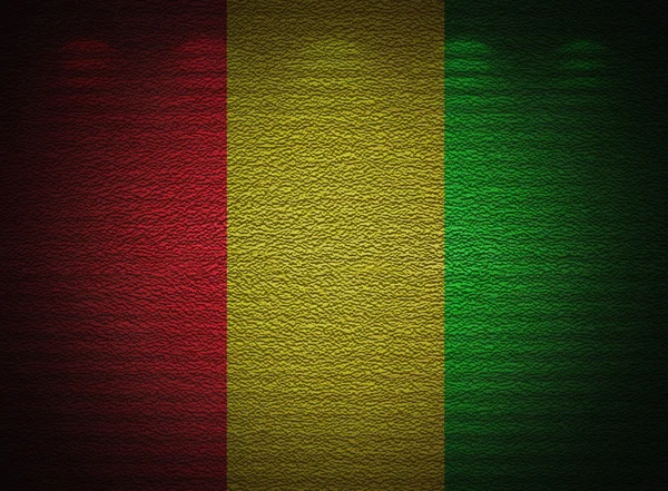 Guinea vlajky zeď, abstraktní grunge pozadí — Stock fotografie