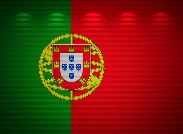 Parede da bandeira portuguesa, fundo abstrato — Fotografia de Stock