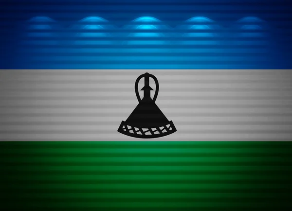 Lesoto bandeira parede, fundo abstrato — Fotografia de Stock