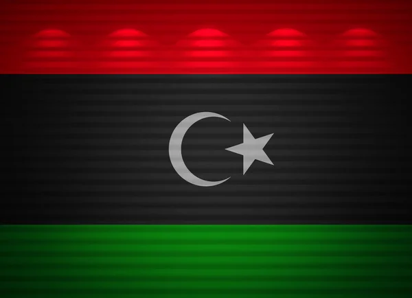 Libyan flag wall, abstract background — Stock Photo, Image