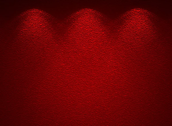 Kırmızı duvarında, arka plan aydınlatılmış doku — Stok fotoğraf