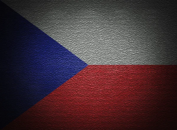 Чеська прапор стіни, абстрактні гранж фону — стокове фото