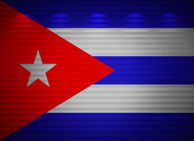 Küba bayrağı duvar, arka plan