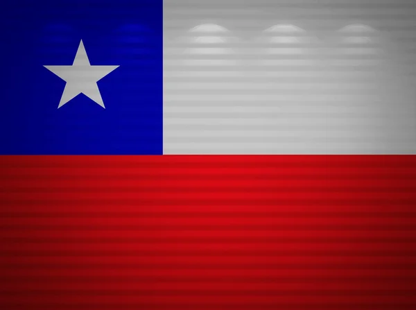 Chile flag wall, abstract background — Stock Photo, Image
