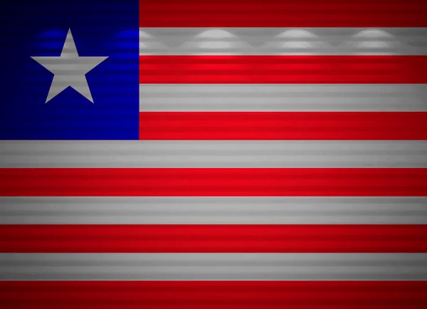 Muro de bandera de Liberia, fondo abstracto — Foto de Stock