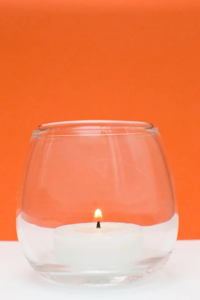 Svíčka izolované — Stock fotografie