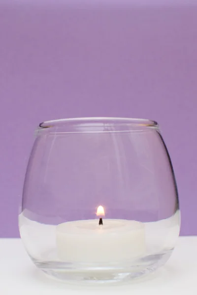 Svíčka izolované — Stock fotografie