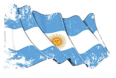 Grange Flag of Argentina clipart