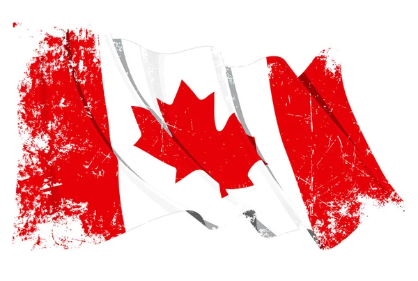 Graue Flagge Kanadas — Stockfoto