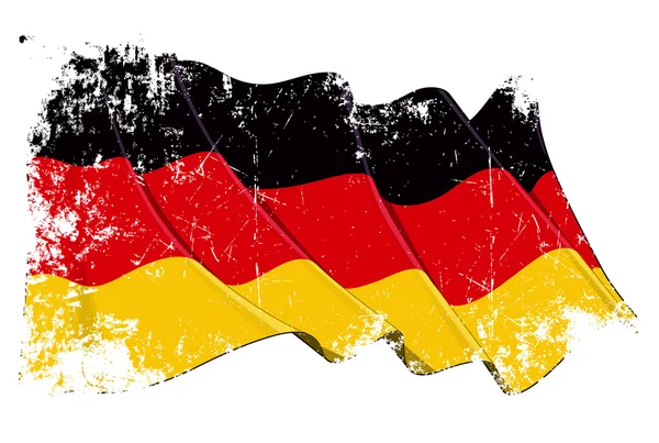 Гранж-национальный флаг Германии — стоковое фото