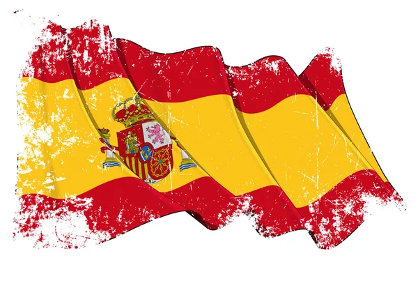 グランジ スペインの旗 — ストック写真