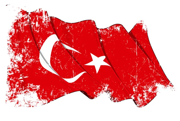 Grange Flagge der Türkei — Stockfoto