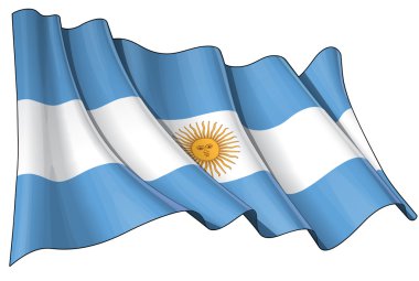 Flag of Argentina clipart