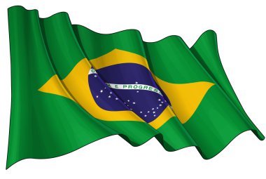 Flag of Brazil clipart