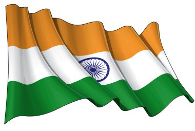 Flag of India clipart