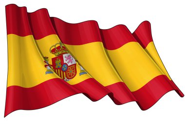 Flag of Spain clipart