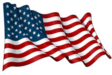 Flag of USA clipart