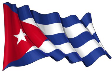 Flag of Cuba clipart