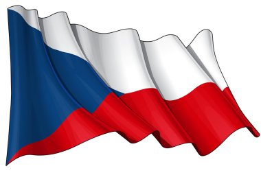 Flag of Czech Republic clipart