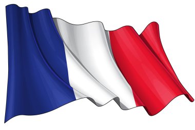 Flag of France clipart