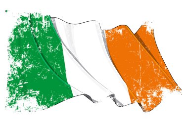 Grunge Flag of Ireland clipart