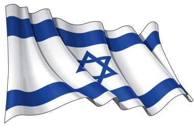 Flag of Israel clipart